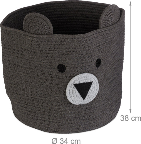 Kosz Miś na zabawki 27L 38x34