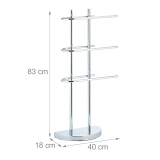 Stojak na ręczniki z 3 drążkami