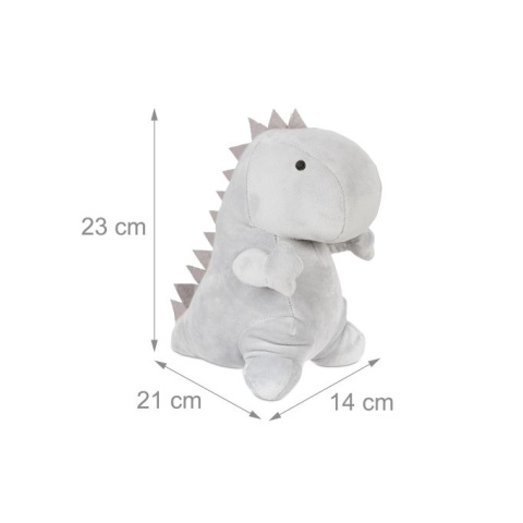 Szary stoper do drzwi dinozaur