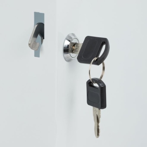 Apteczka ścienna XXL – 2-drzwiowa – 53x52,5x19,5 cm – stal – biała Apteczka ścienna XXL – 2-drzwiowa – 53x52,5x19,5 cm – stal – biała