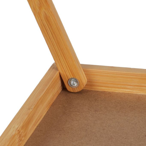 Biała taca śniadaniowa z bambusa - 23,5 x 63 x 31 cm Biała taca śniadaniowa z bambusa - 23,5 x 63 x 31 cm
