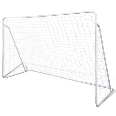 Bramka do piłki nożnej - 240x90x150 cm - stal Bramka do piłki nożnej - 240x90x150 cm - stal