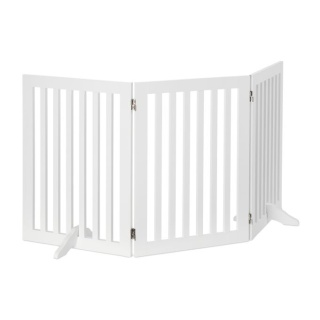 Bramka ochronna dla dzieci – 70 cm – MDF – biała – do schodów/przedpokoju