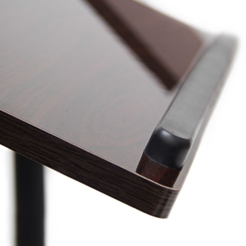 Drewniany stolik pod laptopa – regulowany – 60x40,5 cm – MDF/stal – 58-95 cm