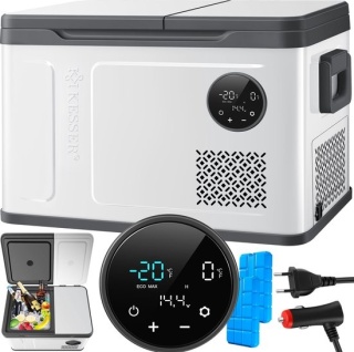 Kompresorowa lodówka/zamrażarka 2w1 – 31L – dual zone – 616x384x397 mm – 12/24/230V – Max/Eco
