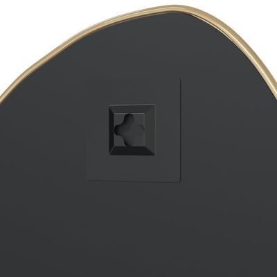 Lustro ścienne - złote - 60x50 cm - oryginalny kształt Lustro ścienne - złote - 60x50 cm - oryginalny kształt