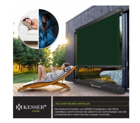 Markiza pionowa KESSER – 140x250 cm – roleta zewnętrzna