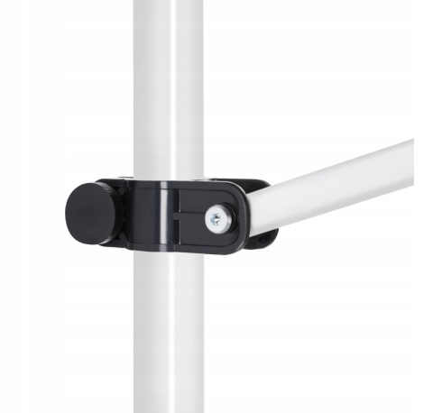 Markiza ręcznie składana 250x180 cm – ciemnoszara – stal/aluminium/poliester PU – wys. 210-300 cm