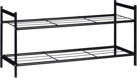 Metalowy regał - szafka - stojak na buty – 2 poziomy – 69,5x33,5x26 cm Metalowy regał - szafka - stojak na buty – 2 poziomy – 69,5x33,5x26 cm