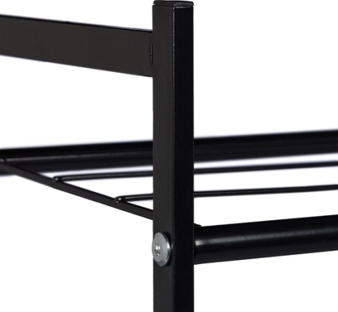 Metalowy regał - szafka - stojak na buty – 2 poziomy – 69,5x33,5x26 cm Metalowy regał - szafka - stojak na buty – 2 poziomy – 69,5x33,5x26 cm