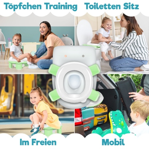 Nocnik dziecięcy 3w1 – 28,5x27,5x16 cm – polipropylen – z naklejkami Nocnik dziecięcy 3w1 – 28,5x27,5x16 cm – polipropylen – z naklejkami
