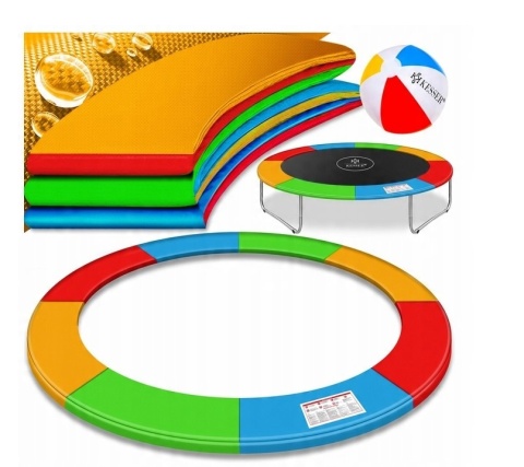 Osłona krawędzi trampoliny 366 cm – PVC 500D/pianka 1,8 cm – kolorowa – szerokość 30 cm