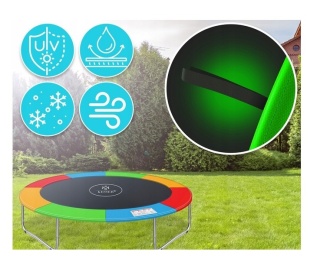 Osłona krawędzi trampoliny 366 cm – PVC 500D/pianka 1,8 cm – kolorowa – szerokość 30 cm