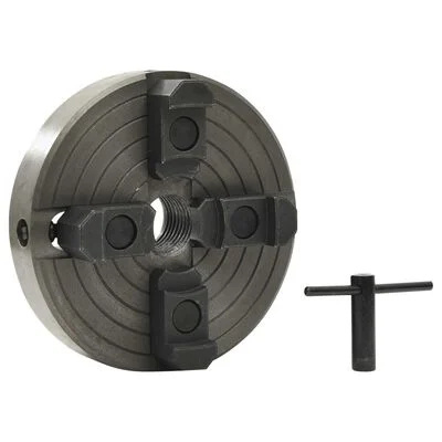 Uchwyt tokarski - 4 szczęki - złącze M33 - stal - czarny - 150x63 mm Uchwyt tokarski - 4 szczęki - złącze M33 - stal - czarny - 150x63 mm