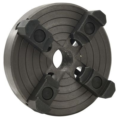 Uchwyt tokarski - 4 szczęki - złącze M33 - stal - czarny - 150x63 mm Uchwyt tokarski - 4 szczęki - złącze M33 - stal - czarny - 150x63 mm
