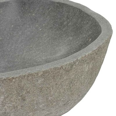 Umywalka z kamienia rzecznego, owalna, (37-46)x(29-36) cm Umywalka z kamienia rzecznego, owalna, (37-46)x(29-36) cm