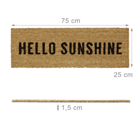 Wąska wycieraczka kokosowa SUNSHINE - 1,5 x 75 x 25 cm Wąska wycieraczka kokosowa SUNSHINE - 1,5 x 75 x 25 cm