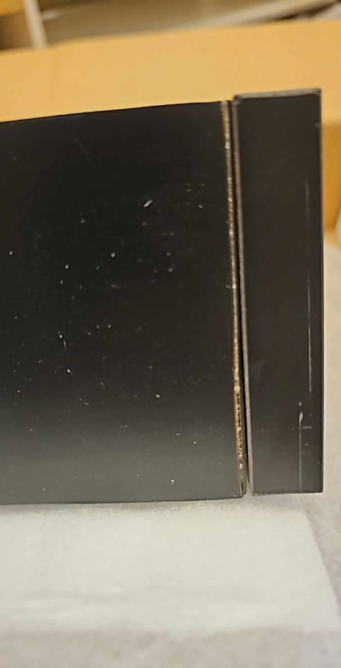 Wisząca półka ścienna z szufladą - czarna - 48x25x8 cm - outlet Wisząca półka ścienna z szufladą - czarna - 48x25x8 cm - outlet