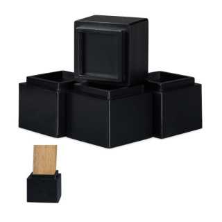 Zestaw 4 podstawek meblowych pod nóżki - stół - regał - 10 x 11,5 x 11,5 cm