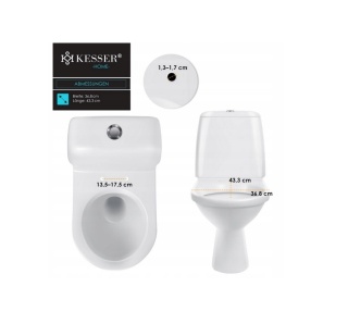 Deska sedesowa KESSER K-WC-1538U - biały - duroplast