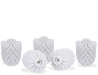 Główka szczotki WC 5 szt. biała gwint 9,5mm średnica 8cm wymienna