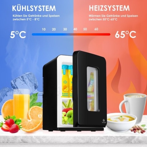 KESSER mini lodówka turystyczna 15L chłodzi/grzeje na kosmetyki leki samochód dom