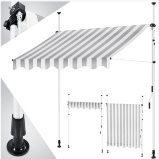 Kesser markiza balkonowa/tarasowa - korba - 150x180cm - stal - poliester - montaż 176-305cm