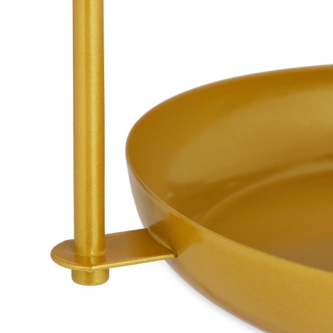 Kosz na owoce dwupiętrowy metalowy złoty
