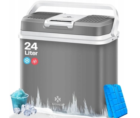 Lodówka turystyczna samochodowa 24L chłodziarka podgrzewacz przenośna