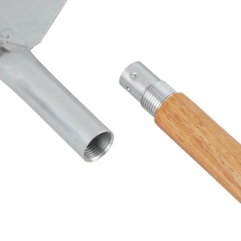 Łopatka do pizzy aluminiowa 79cm srebrna drewniana rączka 30,5x30,5cm do pieca