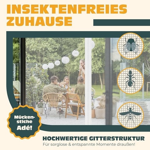 Moskitiera na drzwi – magnetyczna – 80x200 cm – KESSER