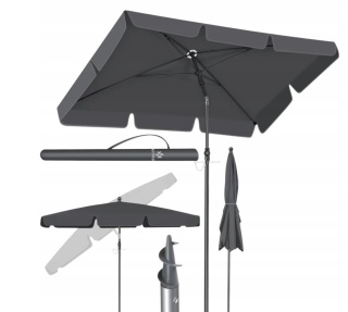 Parasol KESSER antracyt 200x125x240 cm - regulowany