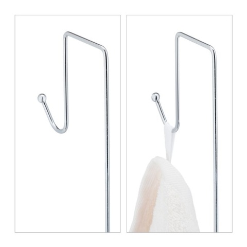 Półka prysznicowa podwieszana - chromowane żelazo - 60x25,5x22,5 cm - srebrna