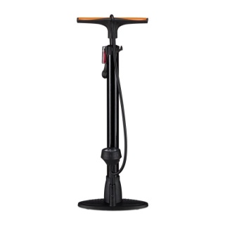 Pompka podłogowa z manometrem 60cm czarna wąż 70cm uniwersalna