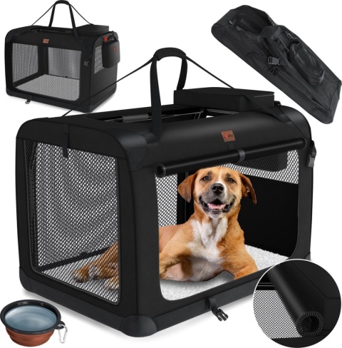 Torba transportowa LOVPET XXL 92x64x64 cm - czarna