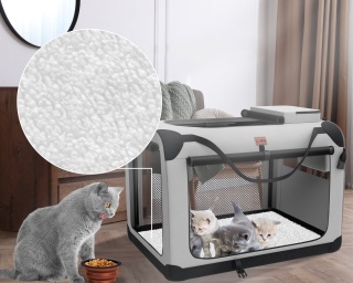 Transporter składany XXXL 102x70x70 cm dla psa kota - Lovpet - przenośny - z torbą - max 53 kg