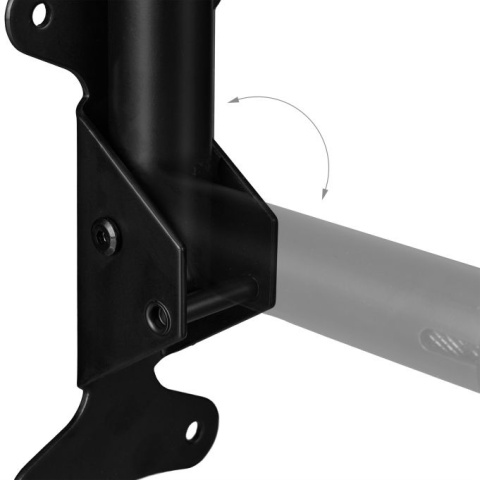 Uchwyt ścienny na rower składany - czarny - 18x27x36 cm - max 30 kg