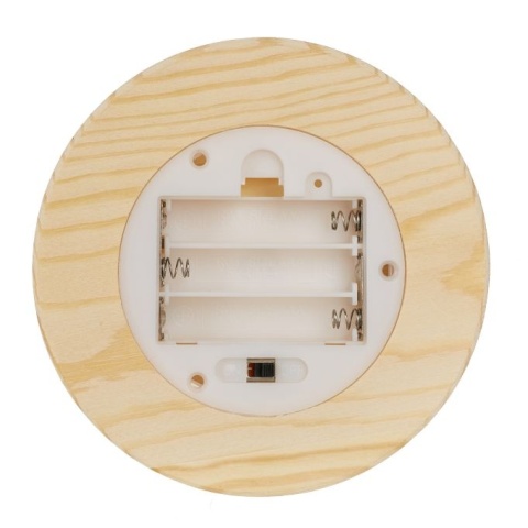 Wieczna róża w szkle podświetlana LED 22x11cm czerwono-złota szkło drewno