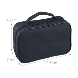 Zestaw do gry w bule 6 metalowych kul srebrne torba wskaźnik 16x22,5x7cm