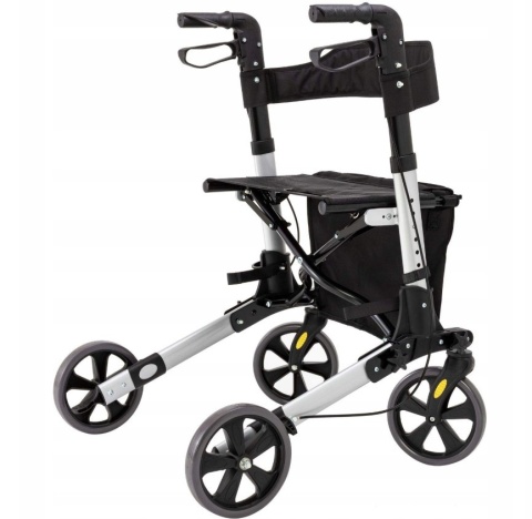 Balkonik na kółkach KESSER - składany - 67x63 cm - siedzisko 46 cm - do 136 kg