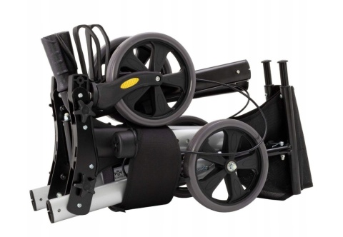 Balkonik na kółkach KESSER - składany - 67x63 cm - siedzisko 46 cm - do 136 kg