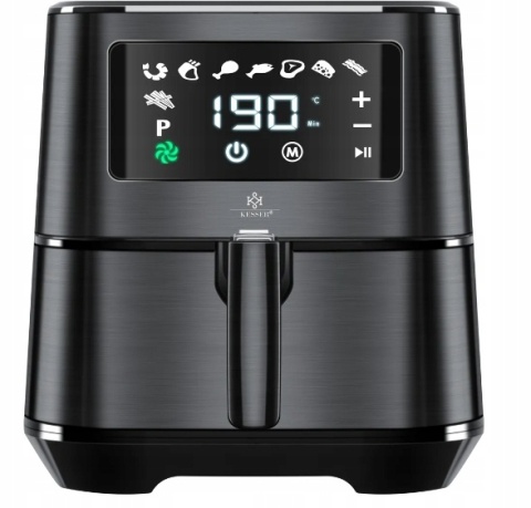 Frytkownica beztłuszczowa KESSER 5,5L - 1700W - 8 programów - LED - stal nierdzewna