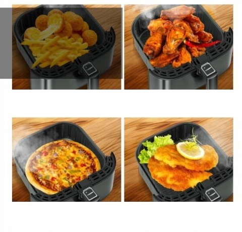 Frytkownica beztłuszczowa KESSER 5,5L - 1700W - 8 programów - LED - stal nierdzewna