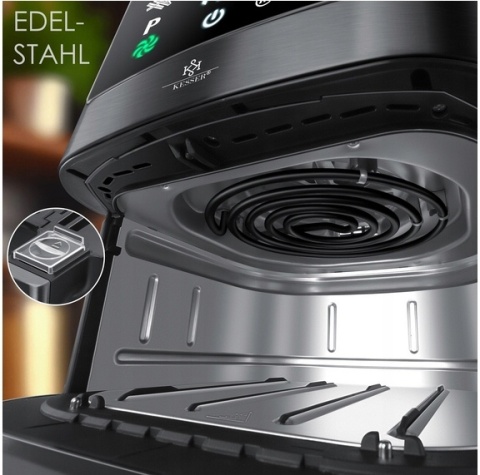 Frytkownica beztłuszczowa KESSER 5,5L - 1700W - 8 programów - LED - stal nierdzewna