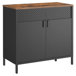 Kredens witryna do salonu uniwersalna 80 cm czarna