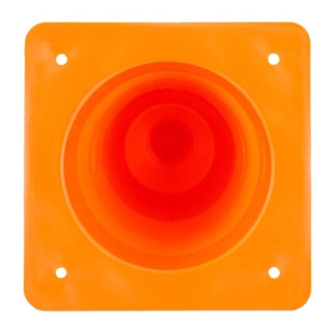 Pachołki treningowe 12 sztuk - pomarańczowe/białe - 31x18,5 cm - odblaskowe