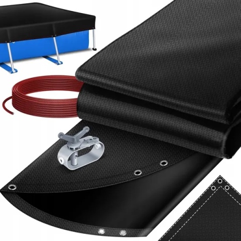 Pokrywa na basen KESSER 450x220 cm - PE 200g/m² - wodoodporna/UV