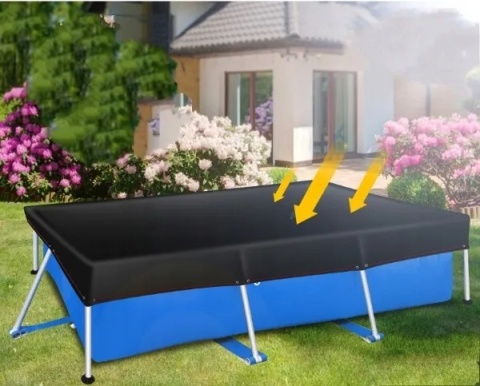 Pokrywa na basen KESSER 450x220 cm - PE 200g/m² - wodoodporna/UV