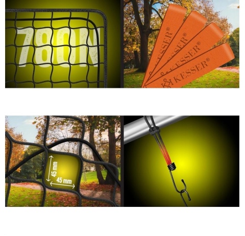 Siatka na przyczepę KESSER 1,5x2,2 m - drobne oczka 45x45 mm - z linką napinającą