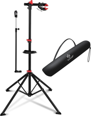 Stojak do naprawy rowerów KESSER - aluminiowy - 190x85x85 cm - obrót 360° - 30 kg